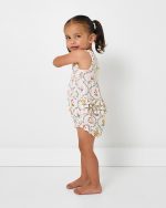 Desert Meadow Ribbed Bubble Romper - Image 4