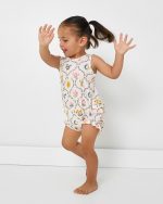 Desert Meadow Ribbed Bubble Romper - Image 3