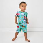 Blue Farm Fam Pocket Shorty Romper