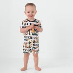 Fast Lane Pocket Shorty Romper - Peekaboo Kids Apparel