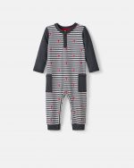 Heartstrings Stripe Henley Romper - Image 5