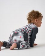 Heartstrings Stripe Henley Romper - Image 2