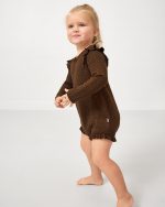Mocha Sweater Bubble Romper - Image 4