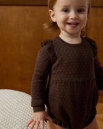 Mocha Sweater Bubble Romper - Image 2