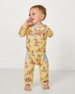 Disney Playtime With Pooh Henley Romper - Peekaboo Kids Apparel