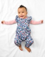 Petite Petals Ruffle Overall Romper - Image 2