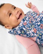 Petite Petals Ruffle Overall Romper - Image 3