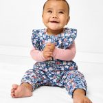 Petite Petals Ruffle Overall Romper