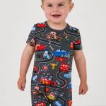 Pixar Cars Piston Cup Pocket Shorty Romper