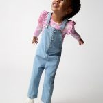 Light Blue Denim Overall Romper