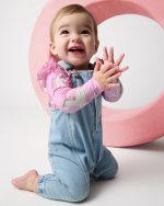 Light Blue Denim Baby Overall Romper