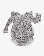 Snowy Leopard Bubble Romper - Image 3