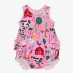 Pink Farm Fam Bubble Romper - Image 3